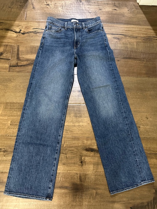 Nordstrom Denim - Nordstrom Women's Wide Leg Jeans in Medium Blue Wash